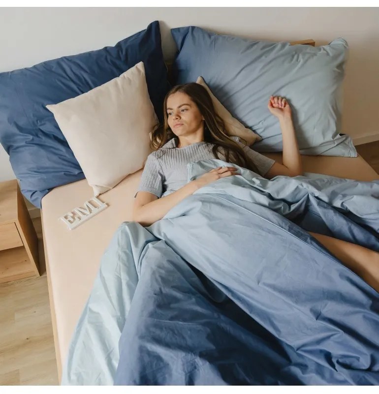 Obliečky bavlnené Iris EMI, Predĺžený set jednolôžko obsahuje 1x 140x220 + 1x 70x90