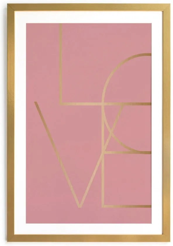 Obraz v ráme Velvet Atelier Golden Love, 40 x 60 cm