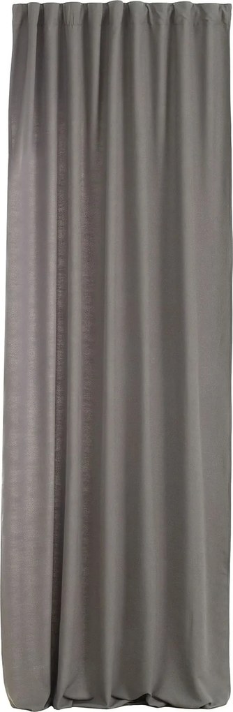Záves BASIC s navliekacou riasiacou páskou 140x280 cm tmavosivy 1 ks.