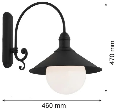 Argon 3286 - Nástenné svietidlo ERBA BIS 1xE27/60W/230V