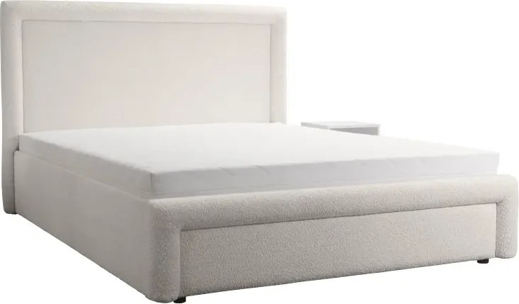Dizajnová čalúnená posteľ ABRIAMO, 200x160, krémová (Abriamo 4)