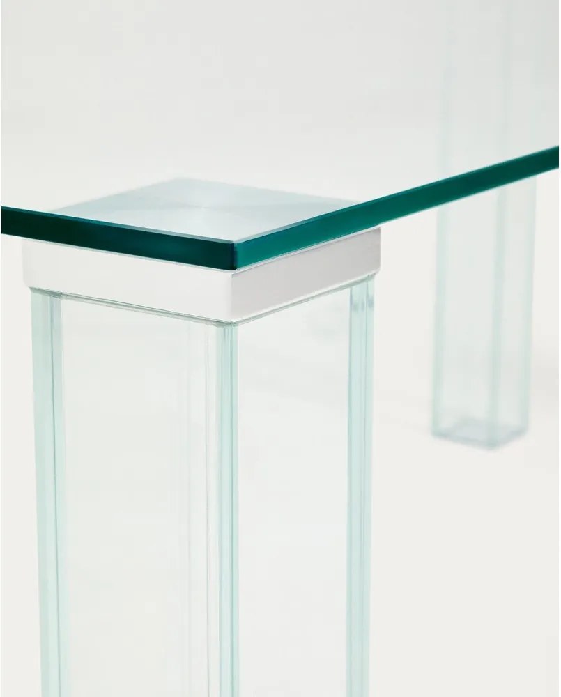 Sklenený jedálenský stôl 90x160 cm Adularia – Kave Home