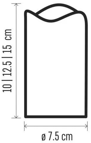SADA 3x LED Vianočná dekorácia  3xLED/3x3AAA + diaľkový ovládadač