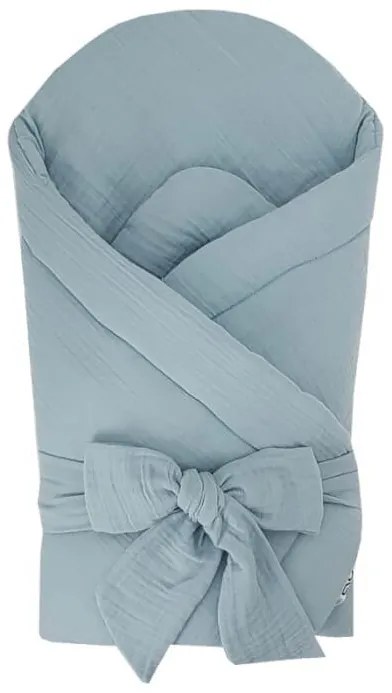 Zavinovačka mušelínová bez vystuženia Blue 75x75 cm