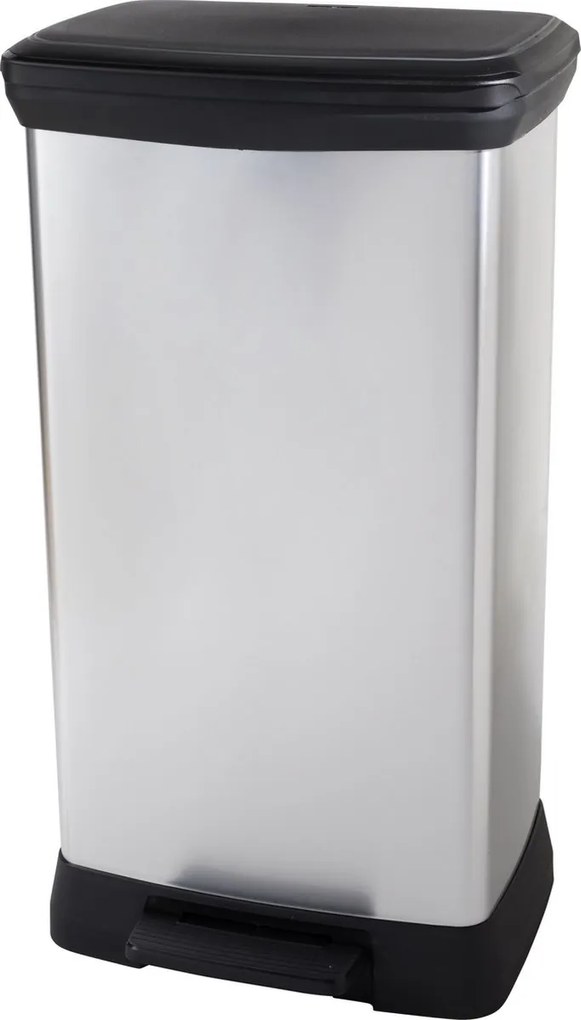 Curver Odpadkový kôš DECO BIN Duo 23 l + 23 l, strieborný