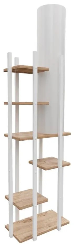 Stojacia lampa s poličkami VOGUE 1xE27/40W/230V 160 cm biela