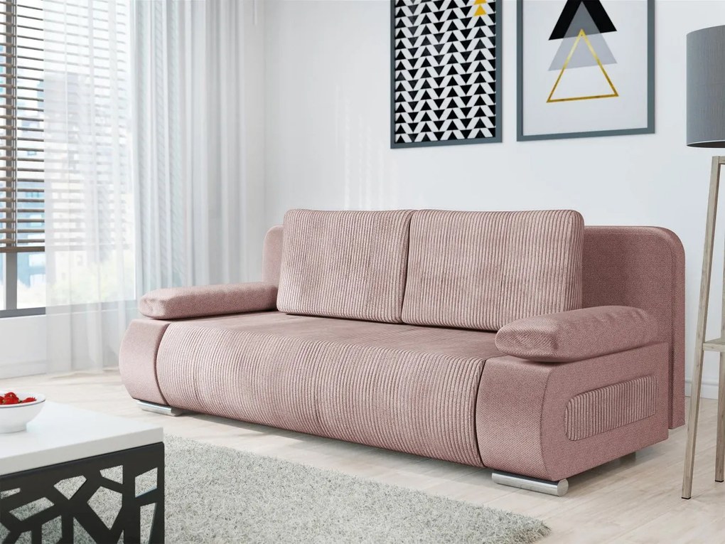 Pohovka do obývačky Ernas, Dostupné poťahy: korpus, opierka, malé vankúše: Paros 05 / sedadlo, doplnky, veľké vankúše: Poso 55