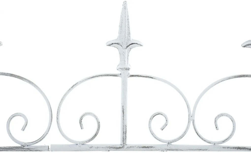 Mriežka na popínavé rastliny Mangold - 115 x 125 cm - Biela antik