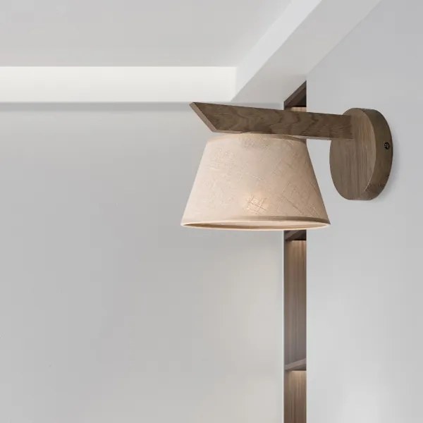 Brilagi - LED Nástenné svietidlo ANTHONY 1xE14/40W/230V dub orech/béžová