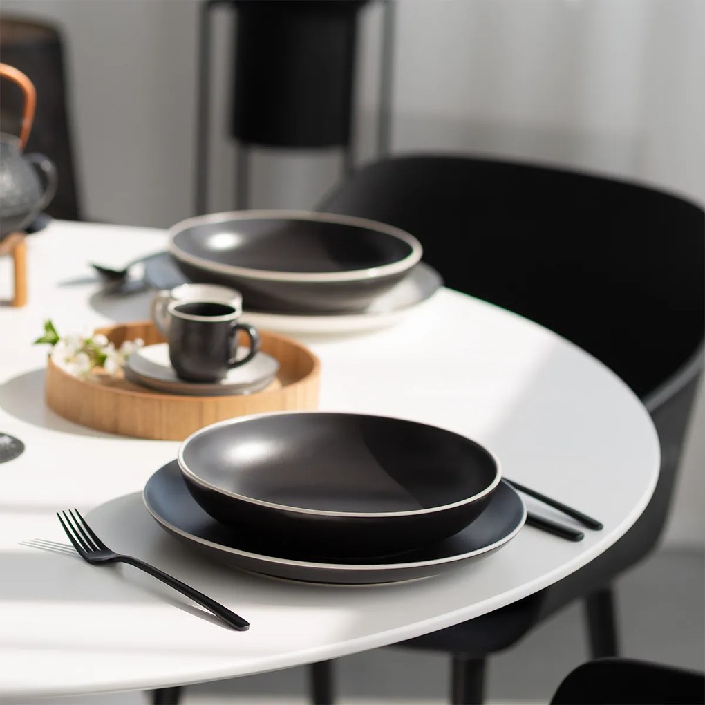 Set tanierov 18 ks — Elements Yin & Yang black - W0224