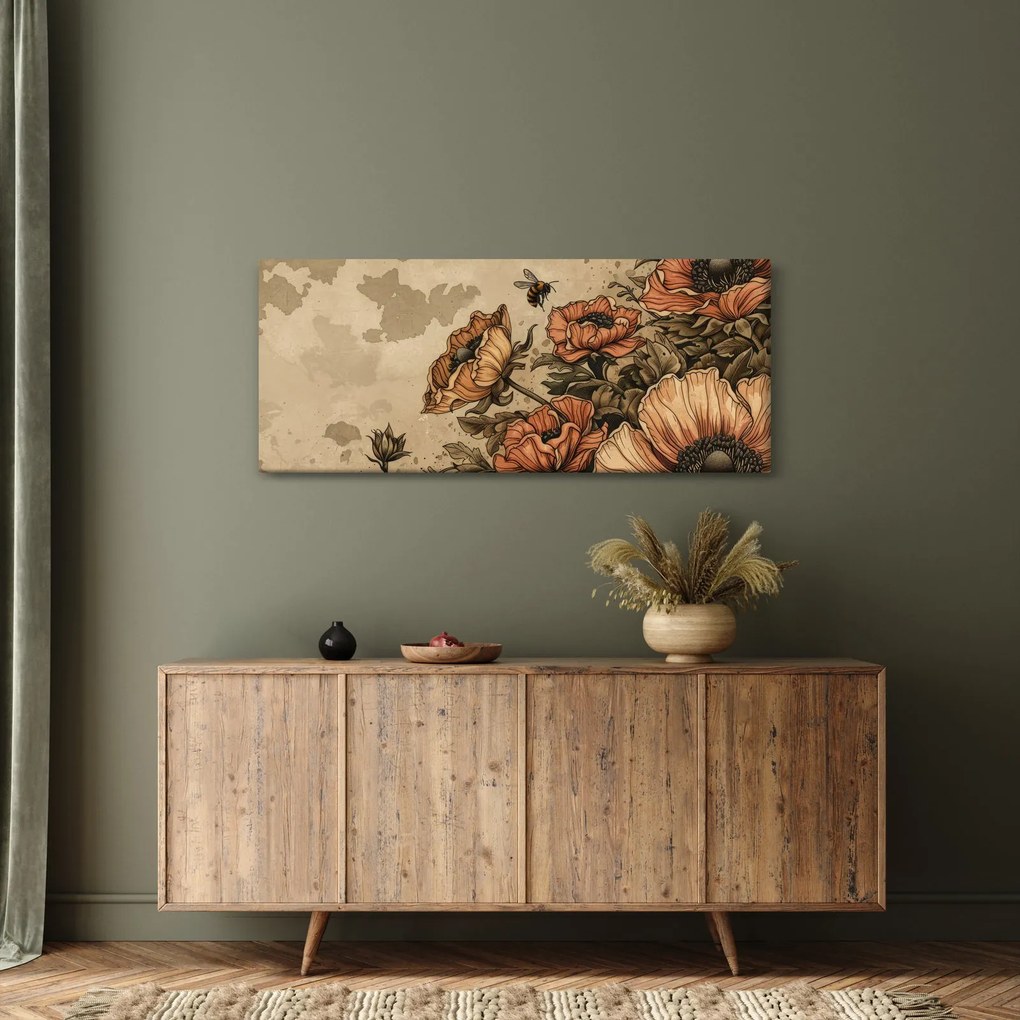 Obraz - Včelia lúka II. (120x50 cm)