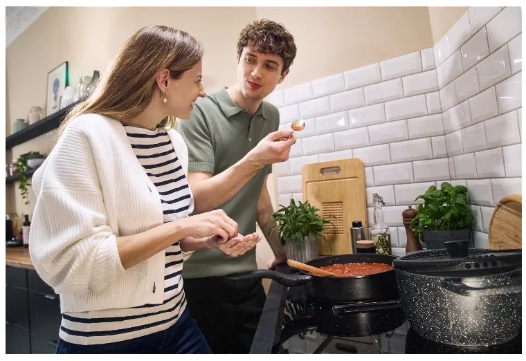 Silvercrest® Hrniec z hliníkovej zliatiny, 24 cm (čierna žula) (100390959)