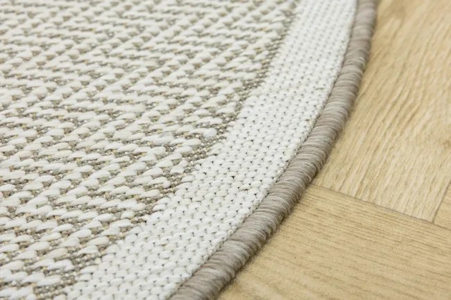 Obojstranný koberec BRUSSELS 205803/10610 béžový / krémový kruh