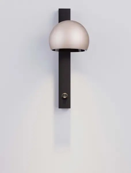 LED champaign zlato-čierne nástenné svietidlo Lusa