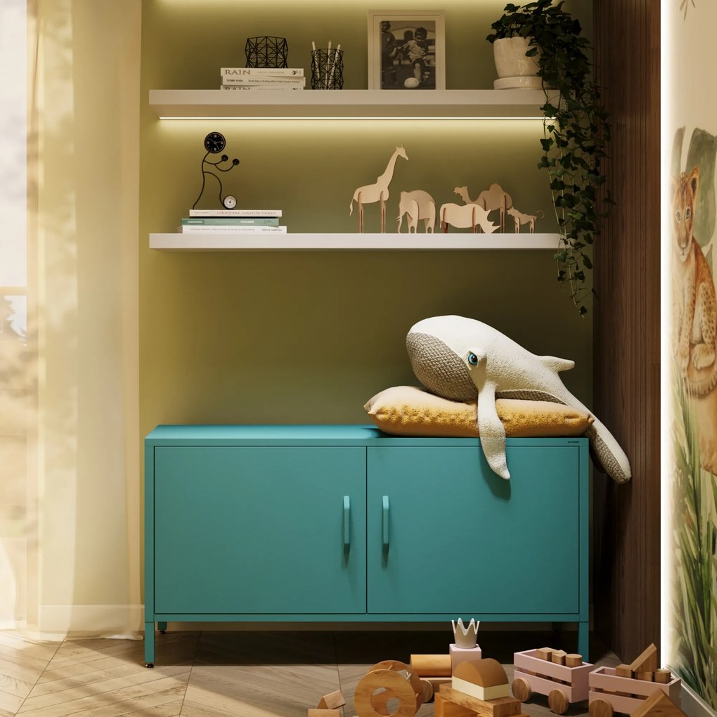 TV stolík na nožičkách ROSA, 1150 x 595 x 400 mm, Modern: morská farba
