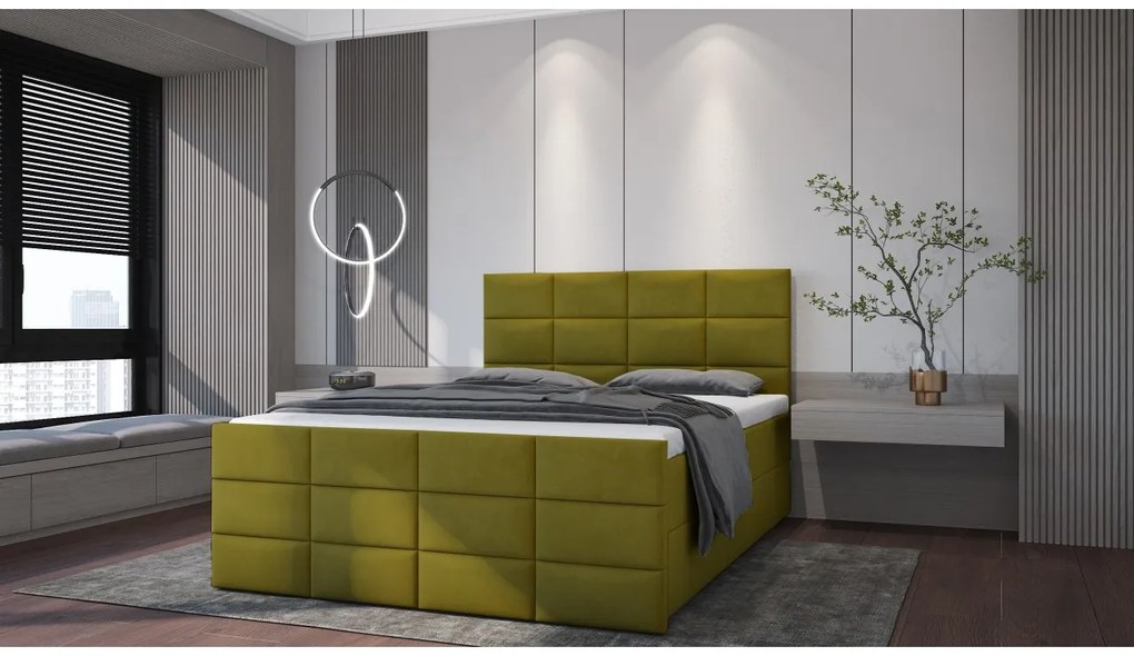 ČALÚNENÁ POSTEĽ S MATRACOM GOLDIE 160X200