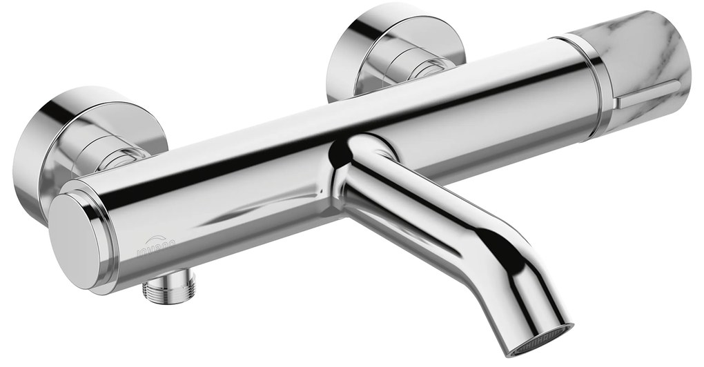 Invena Stone Plus, termostatická vaňová batéria, chrómová, INV-BW-P3-001-V