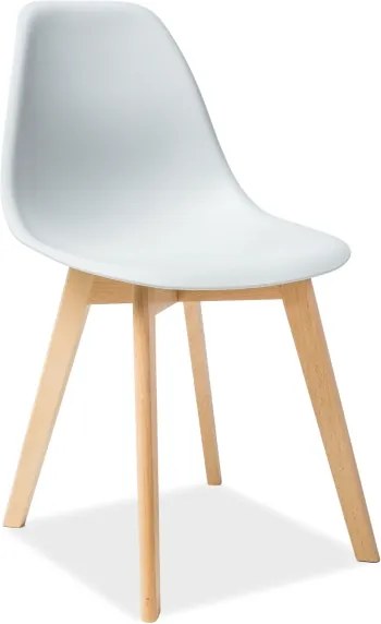 Svetlosivá stolička MORIS