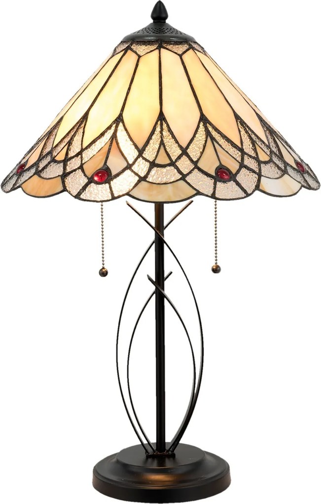 Stolná lampa Tiffany Peaceful - 40*60 cm 2x E27/60W