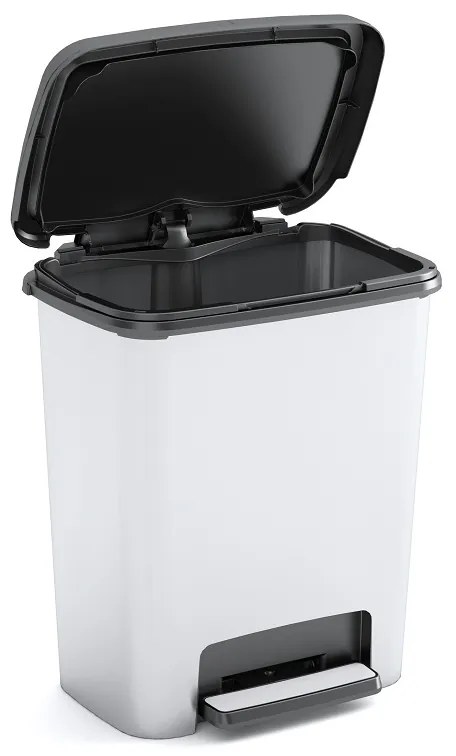 KIS Kôš na odpad Compatto Style Steel 35L, strieborný