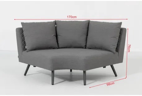 Doppler Melia LIKA-TEX® sivá - luxusná záhradná súprava