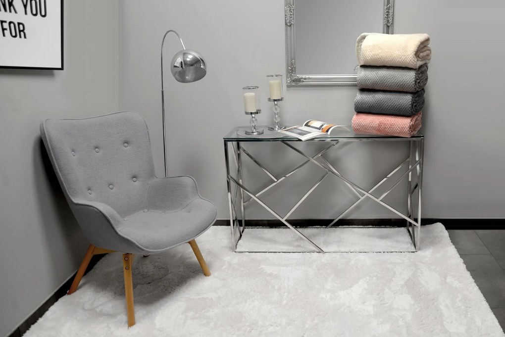 Tutumi Diamond, plyšová deka 220x200cm, svetlá ružová, KOC-04111