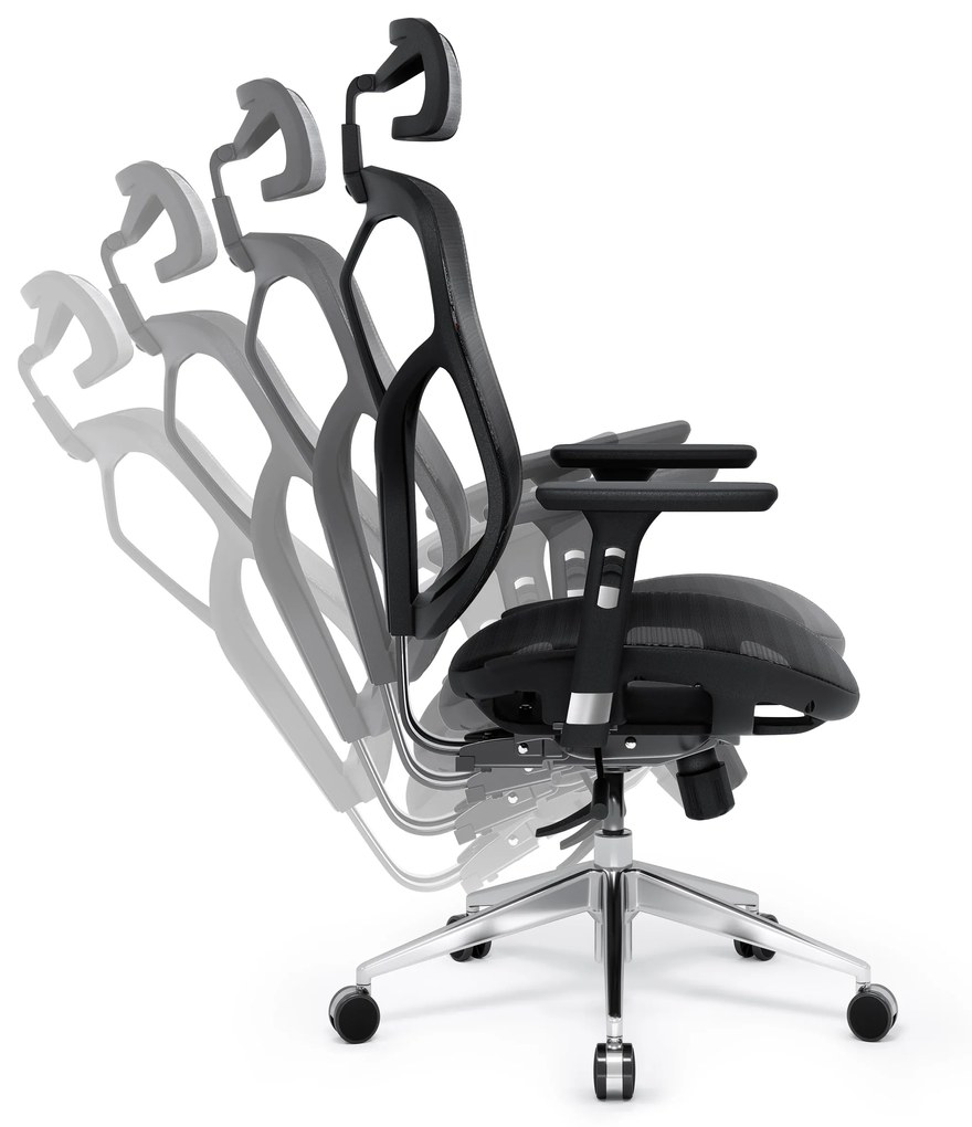 Kancelárska ergonomická stolička Diablo V-Basic, čierna