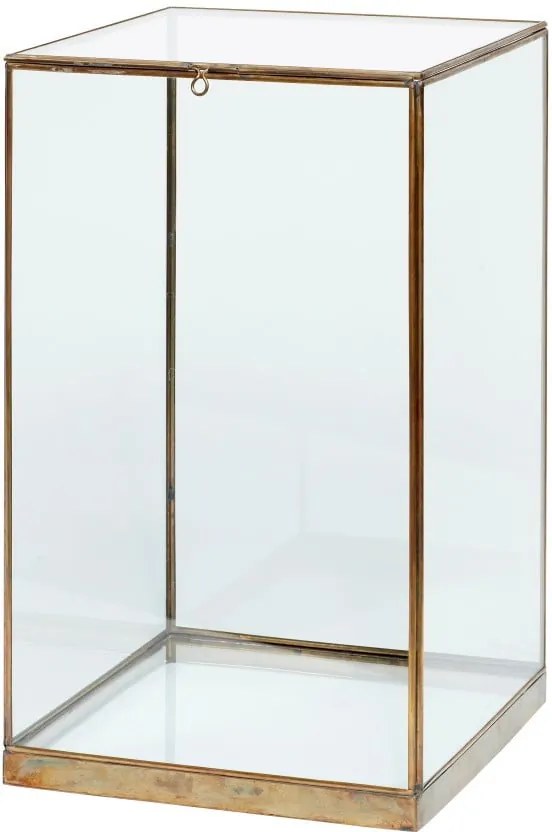 Úložný presklený box Hübsch Galeo, 25 × 42 cm