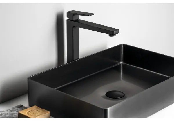 Sapho - Umývadlová batéria TURSI 28 cm matná čierna