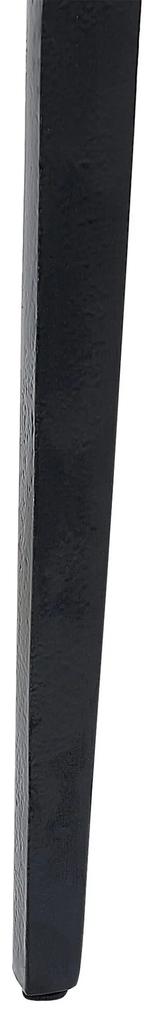 Odkladací stolík s mramorovou doskou biela/čierna TIHOI Beliani
