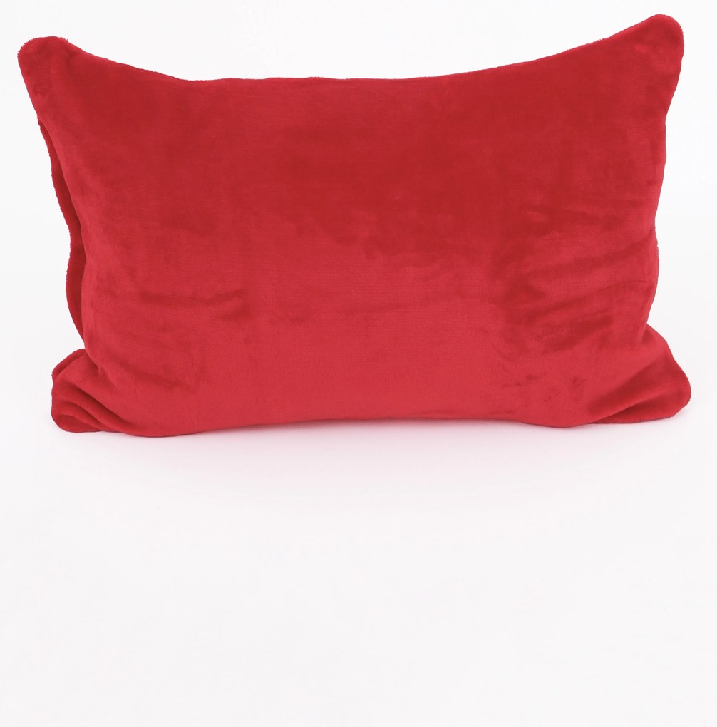 Obliečka na vankúš mikroplyš Exclusive 40 × 60 cm - Laura tmavo červená