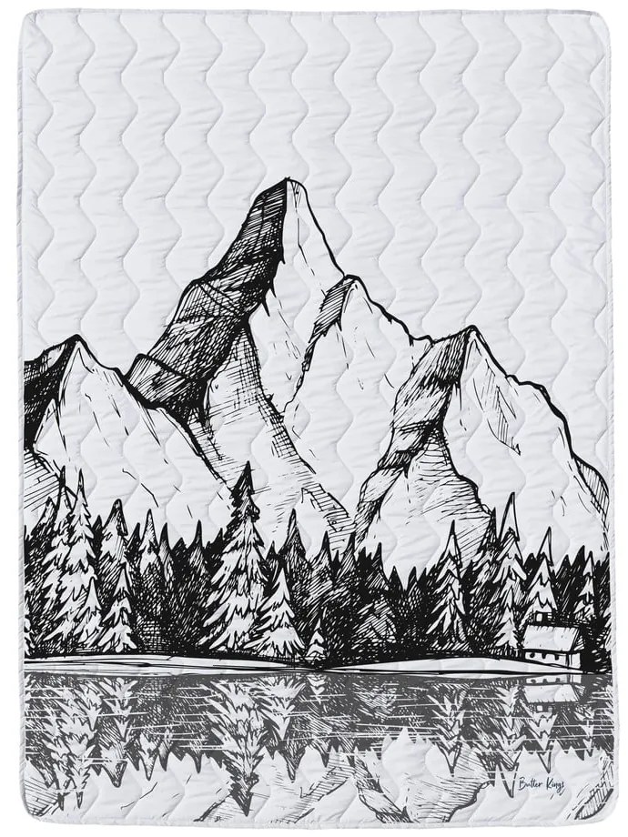 Prešívaná deka a obliečka na vankúš v súprave z bavlneného saténu 140x200 cm – Butter Kings