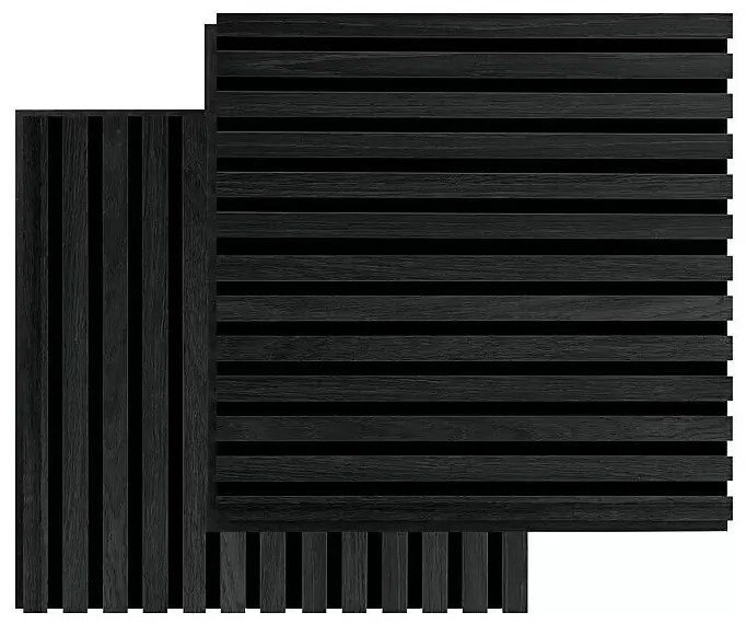 Fibrotech Akustický obkladový panel Square, MDF, 520 × 520 × 22 mm, dub čierny