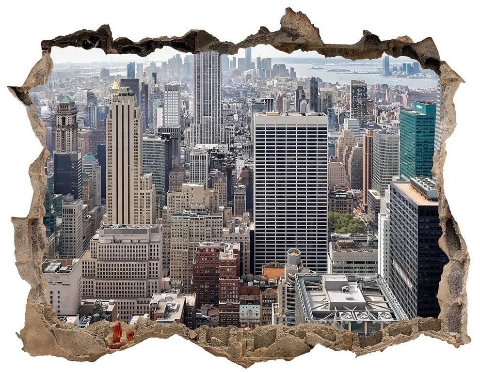 Fototapeta díra na zeď 3D New york nd-k-179687094