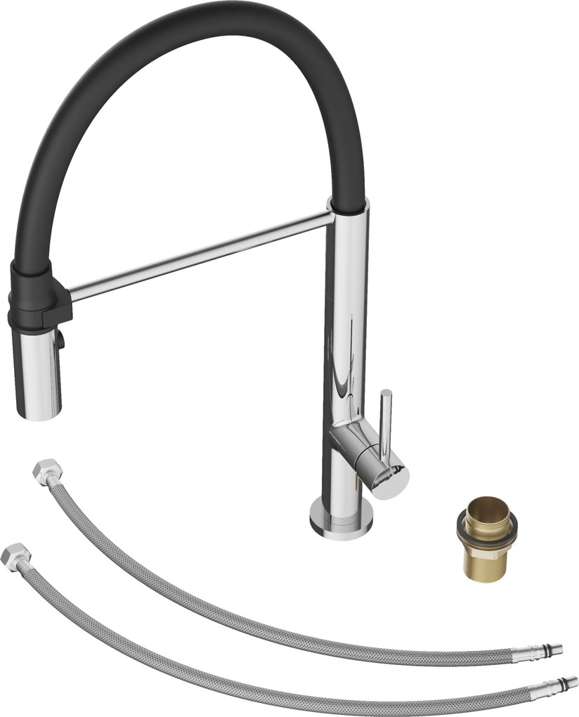 Gamma Vento Slim, vysoká drezová batéria, chrómová, GMA-BVOS-CH