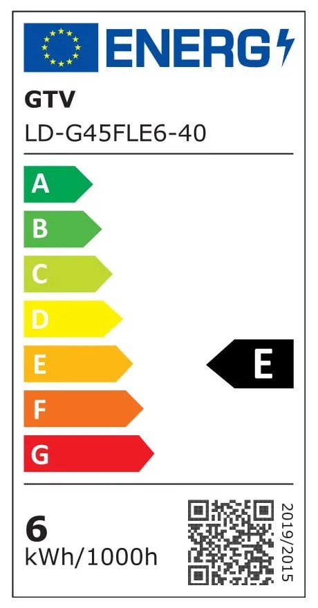 Neutrálna biela filamentová žiarovka E27, 6 W – GTV