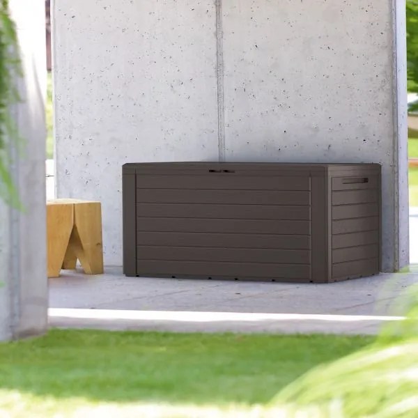 InternetovaZahrada - Úložný box - 120x46x57cm - hnedý