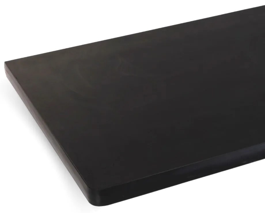 Dielenský stôl Solid MDF-21, 180 cm, 2 závesné boxy, čierna