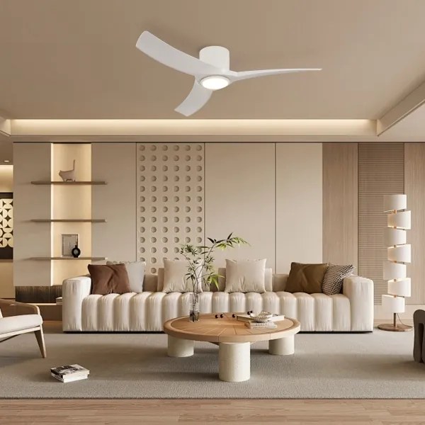 ZEVENTI - LED stropný ventilátor ORBITO LED/24W/230V Wi-Fi Tuya biely + diaľkové ovládanie