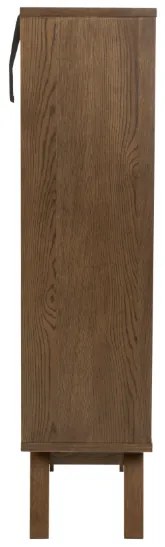 Vitrína A-LINE 145 cm kouřový dub