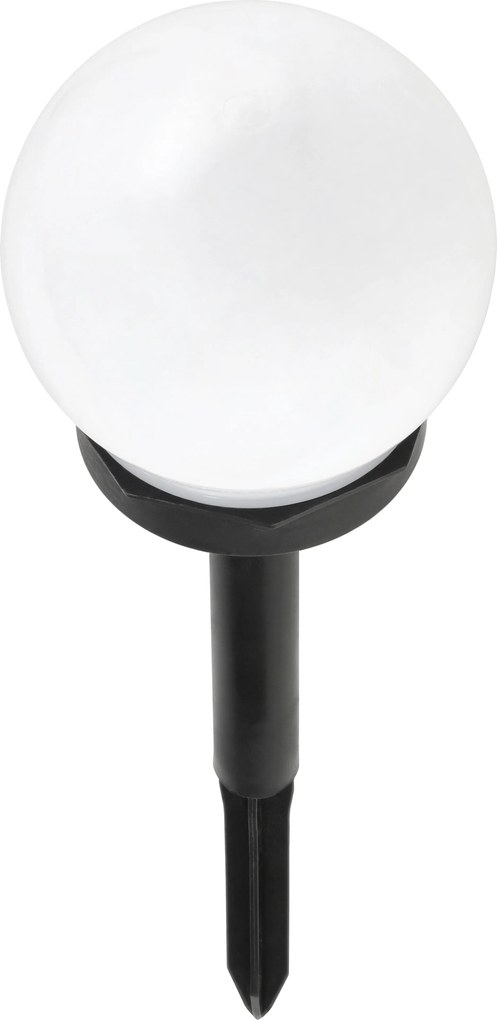 BERGE SADA 4 solárnych záhradných lámp, LED, BIELA, 10 cm, vodotesná, IP44