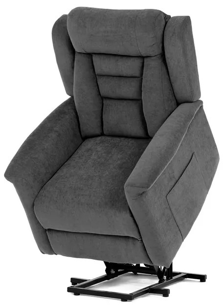 Autronic BONTEC Polohovacie kreslo, elektrické káblové ovládanie, šedá, látka, TV-7072 GREY2 Farba: Šedá