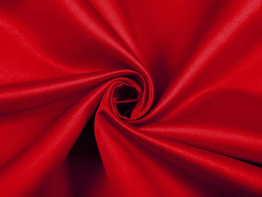 Biante Saténový oválny obrus polyesterový Satén LUX-013 Červený 100x160 cm