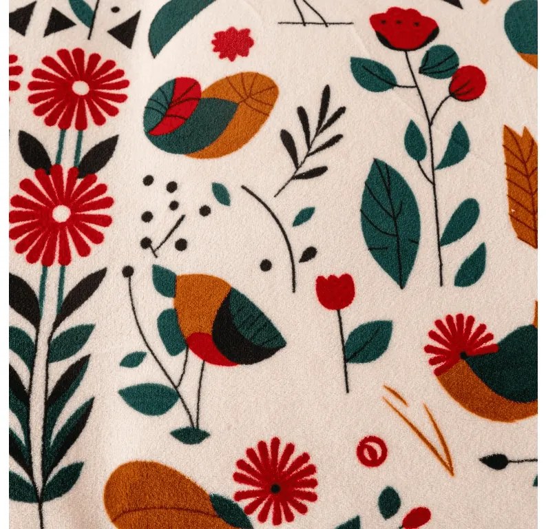 Obliečky mikroplyš RETRO BIRD farebné Rozmer obliečok: 2 ks 70 x 90 cm | 200 x 220 cm