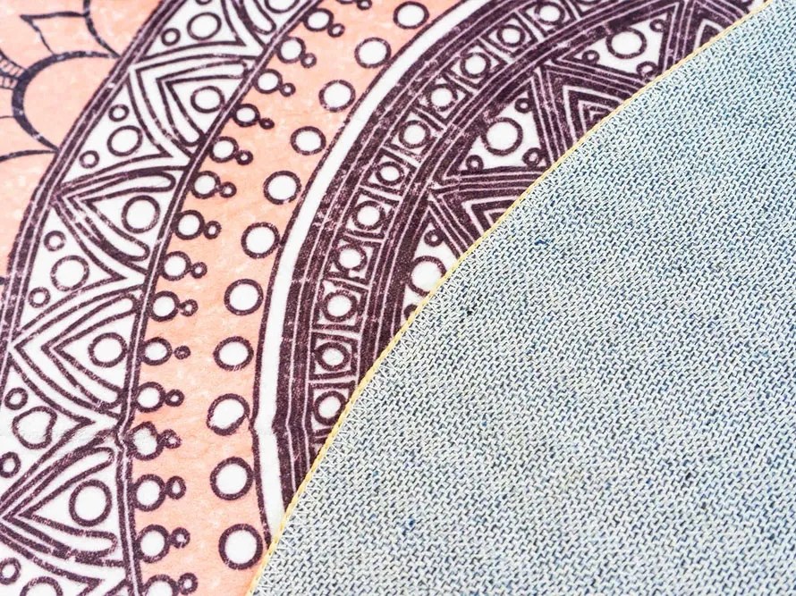 TZ Okrúhly vzorovaný koberec Aztek Rozmer: 90