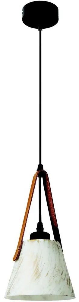 Luster na lanku 1xE27/40W/230V biela