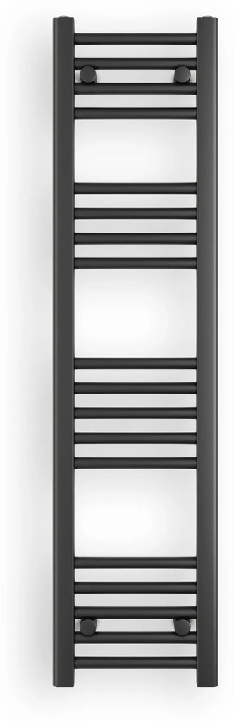 Erga Puerto, vykurovacie teleso 1200x300 mm, 412W, čierna matná, ERG-LAV-GRZE-BK-30120