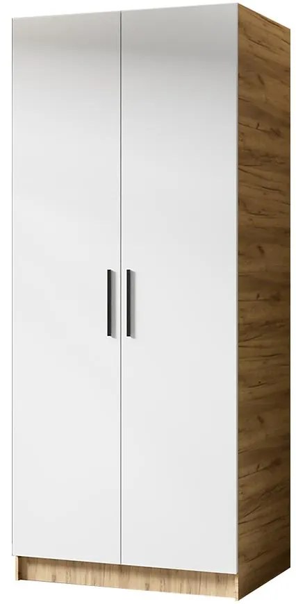 Skriňa Gold 2d Dub Craft Zlatý/Biela