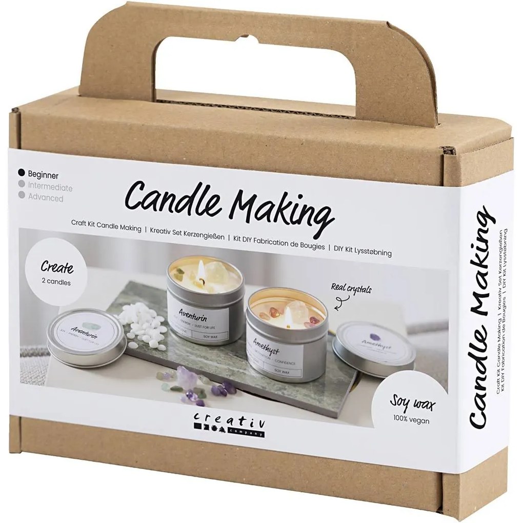 Kreatívna sada Mini Craft Kit Candle Making Crystals