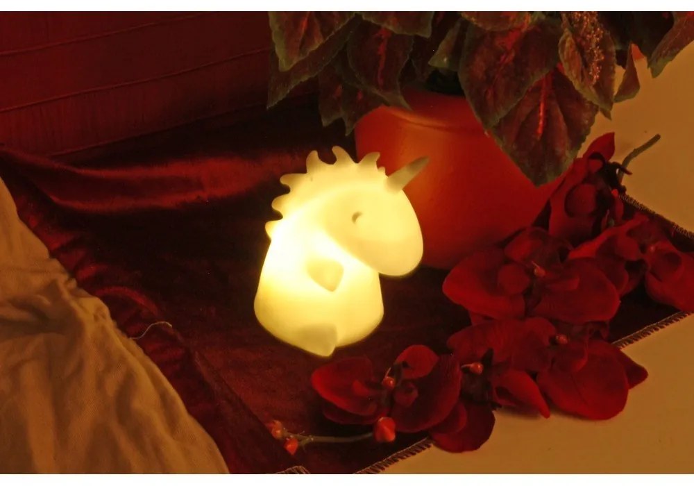 Biela detská lampička Unicorn – Hilight